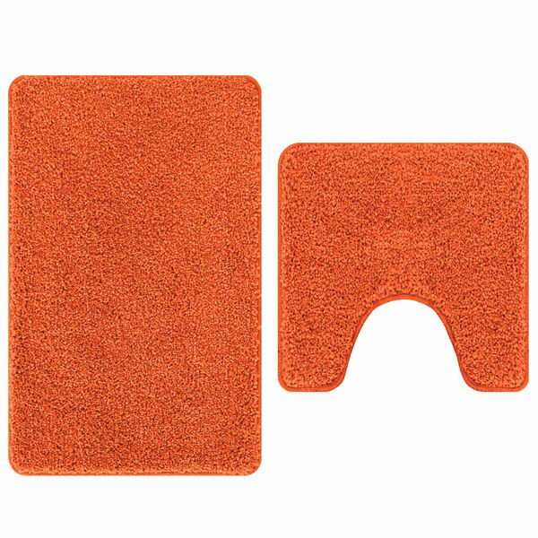 vidaXL Anti-Rutsch Badematten-Set 2 pcs Orange PP