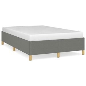 vidaXL Bettgestell ohne Matratze Dunkelgrau 120x190 cm Stoff