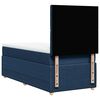 vidaXL Boxspringbett mit Matratze Blau 100x200 cm Stoff