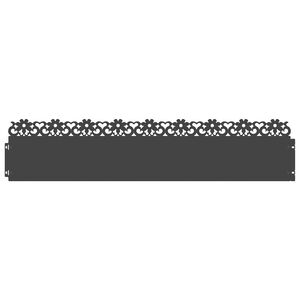 vidaXL Rasenkanten 10 stk. 103 x 0,05 x 22 cm Stahl Schwarz