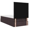 vidaXL Ottoman-Bett mit Matratze & LEDs Dunkelbraun 100x200 cm Stoff