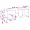 vidaXL B&uuml;cherregal Sonoma-Eiche 102 x 32 x 40,5 cm Holzwerkstoff