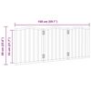 vidaXL 3-tlg. Hundetor Faltbar Schwarz 150 cm Pappelholz
