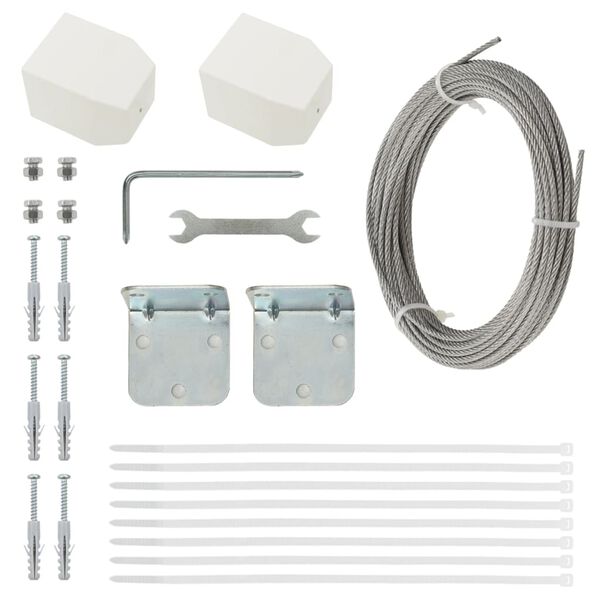 vidaXL Balkon-Sichtschutz Rot 140x240 cm Oxford-Gewebe