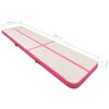 vidaXL Aufblasbare Gymnastikmatte mit Pumpe 800x100x20 cm PVC Rosa