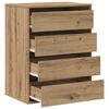 vidaXL Kommode Artisan-Eiche 60x41x76 cm Holzwerkstoff