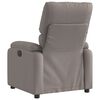 vidaXL Relaxsessel Elektrisch Taupe Stoff