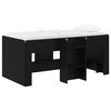 vidaXL Hochbett f&uuml;r Kinder Schwarz Eichen-Optik 80 x 160 cm