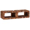 vidaXL Nachttisch 2 stk. Braun 45 x 30 x 24 cm