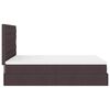 vidaXL Ottoman-Bett mit Matratze Dunkelbraun 140x190 cm Stoff