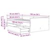 vidaXL Bettrahmen Artisan-Eiche 90 x 190 cm Massives Kiefernholz