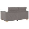 vidaXL Sofa 3 pcs Taupe Leinenmischgewebe