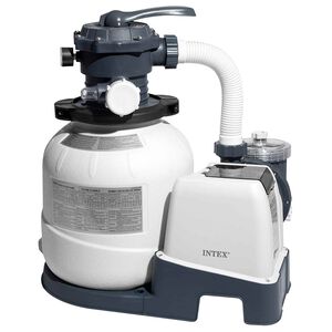INTEX Krystal Clear Sandfilterpumpe WiFi Wei&szlig; und Schwarz 13.83