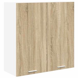 vidaXL H&auml;ngeschrank mit T&uuml;r Sonoma-Eiche 80 x 31 x 80 cm Holzwerkstoff