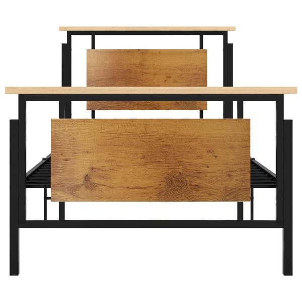 vidaXL Bettgestell Metall 100x200 cm