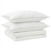 vidaXL Bettdecke und Kissen Set 3 stk. 200x220 cm Sommer 200 GSM Wolle