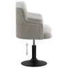 vidaXL Esszimmerstuhl Drehbar Hellgrau Samt