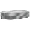 vidaXL Hochbeet Verzinkter Stahl 214x140x36 cm Grau