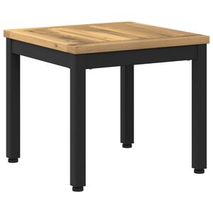 vidaXL Couchtisch Wei&szlig; und Schwarz 40 x 40,5 x 36 cm Massivholz Akazie