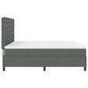 vidaXL Boxspringbett mit Matratze Dunkelgrau 180 x 200 cm Stoff