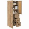 vidaXL Highboard Artisan-Eiche 69,5 x 34 x 180 cm Holzwerkstoff