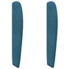vidaXL Kopfteil Ohr Blau 80 x 23 x 6 cm Samt