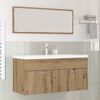 vidaXL Badezimmerschrank Wandmontiert Artisan-Eiche 100 x 38,5 x 46 cm