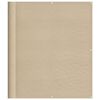 vidaXL Balkon-Sichtschutz Beige 120x1000 cm 100 % Polyester-Oxford