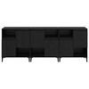 vidaXL Sideboards 3 pcs Schwarz Eichen-Optik 60 x 35 x 70 cm