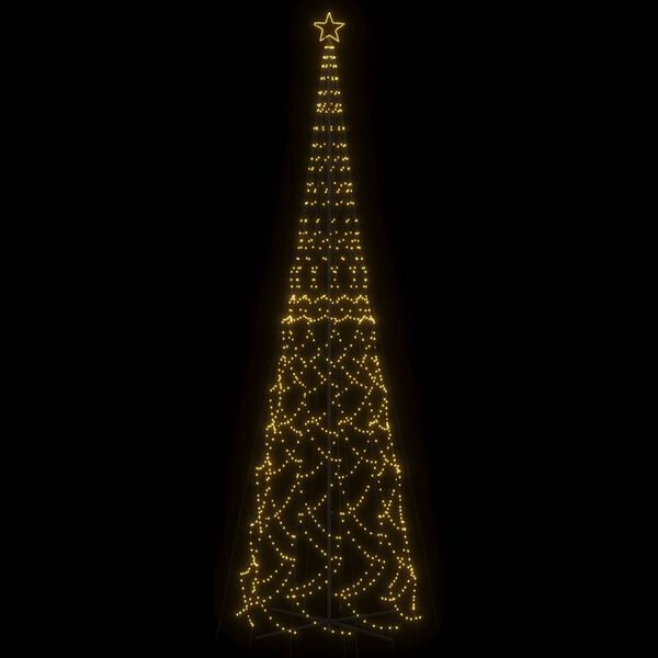 vidaXL LED-Weihnachtsbaum Kegelform Warmweiß 3000 LEDs 230x800 cm