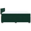 vidaXL Boxspringbett mit Matratze Dunkelgr&uuml;n 140x190 cm Samt