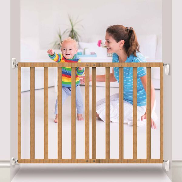 Noma Verl&auml;ngerbares Schutzgitter 63,5 - 106 cm Holz Natur 93729