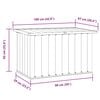 vidaXL Gartenbox Anthrazit 109x67x65 cm