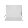 vidaXL Fotohintergrund-System 600 x 300 cm Wei&szlig;