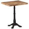 vidaXL Bistrotisch 60x60x77 cm Raues Mangoholz