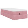 vidaXL Ottoman-Bett mit Matratze Rosa 90x200 cm Samt