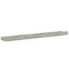vidaXL Wandregale 2 Stk. Betongrau 60x9x3 cm