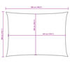 vidaXL Sonnensegel Oxford-Gewebe Rechteckig 3x5 m Blau