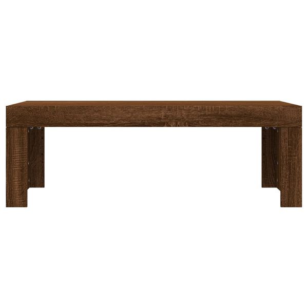 vidaXL Couchtisch Braun Eichen-Optik 102x50x36 cm Holzwerkstoff