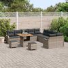 vidaXL Garten-Sofa-Set 13 pcs Grau Poly-Rattan