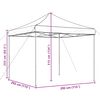 vidaXL Partyzelt Faltbar Pop-Up Schwarz 292x292x315 cm