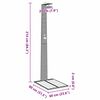 vidaXL Garten Dusche Grau 60 x 80 x 214 cm Poly Rattan