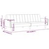 vidaXL Schlafsofa 2-Sitzer Lila Stoff
