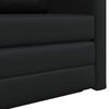 vidaXL Schlafsofa 110cm Schwarz Kunstleder