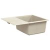 vidaXL Waschbecken Beige 560 x 460 mm 80% Quarz und 20% Harz