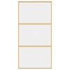vidaXL Schiebet&uuml;r Golden 102,5x205 cm ESG-Klarglas und Aluminium
