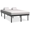 vidaXL Bettgestell Schwarz Metall 160&times;200 cm