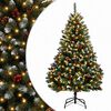 vidaXL K&uuml;nstlicher klappbarer Weihnachtsbaum 180 cm 300 LEDs