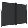 vidaXL Seitenmarkise Ausziehbar Schwarz 180x600 cm