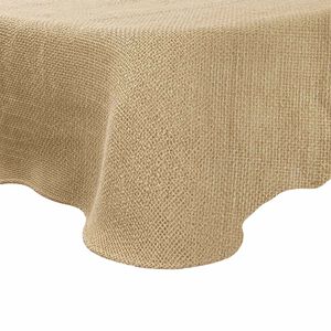 vidaXL Jute-Tischdecke Natur &Oslash; 300 cm 100% Tossa-Jute